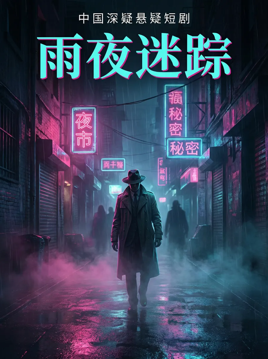 9.1短片 悬疑追踪短剧 - 雨夜迷踪海报